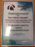 ilustracja do wpisu 
Podsumowanie zbiórki dla Fundacji Bonifacy